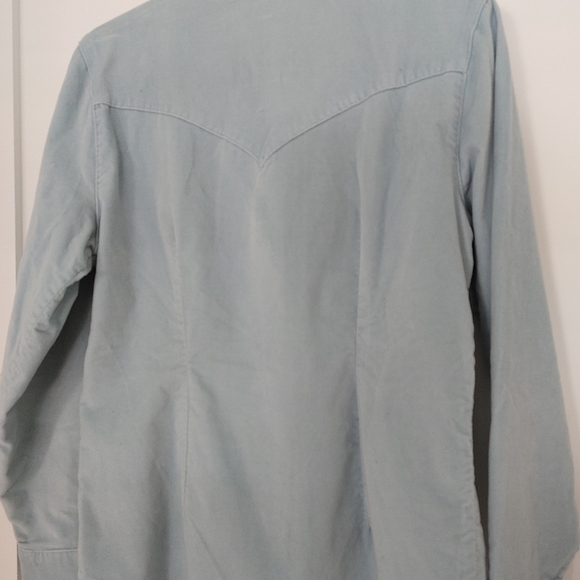 Gap blue denim color winter long sleeve blouse - Picture 5 of 6